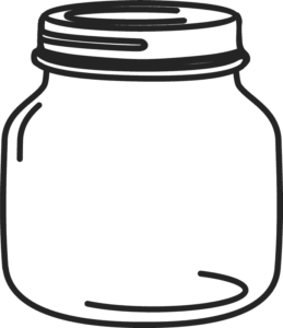Lineart vasetto di vetro
