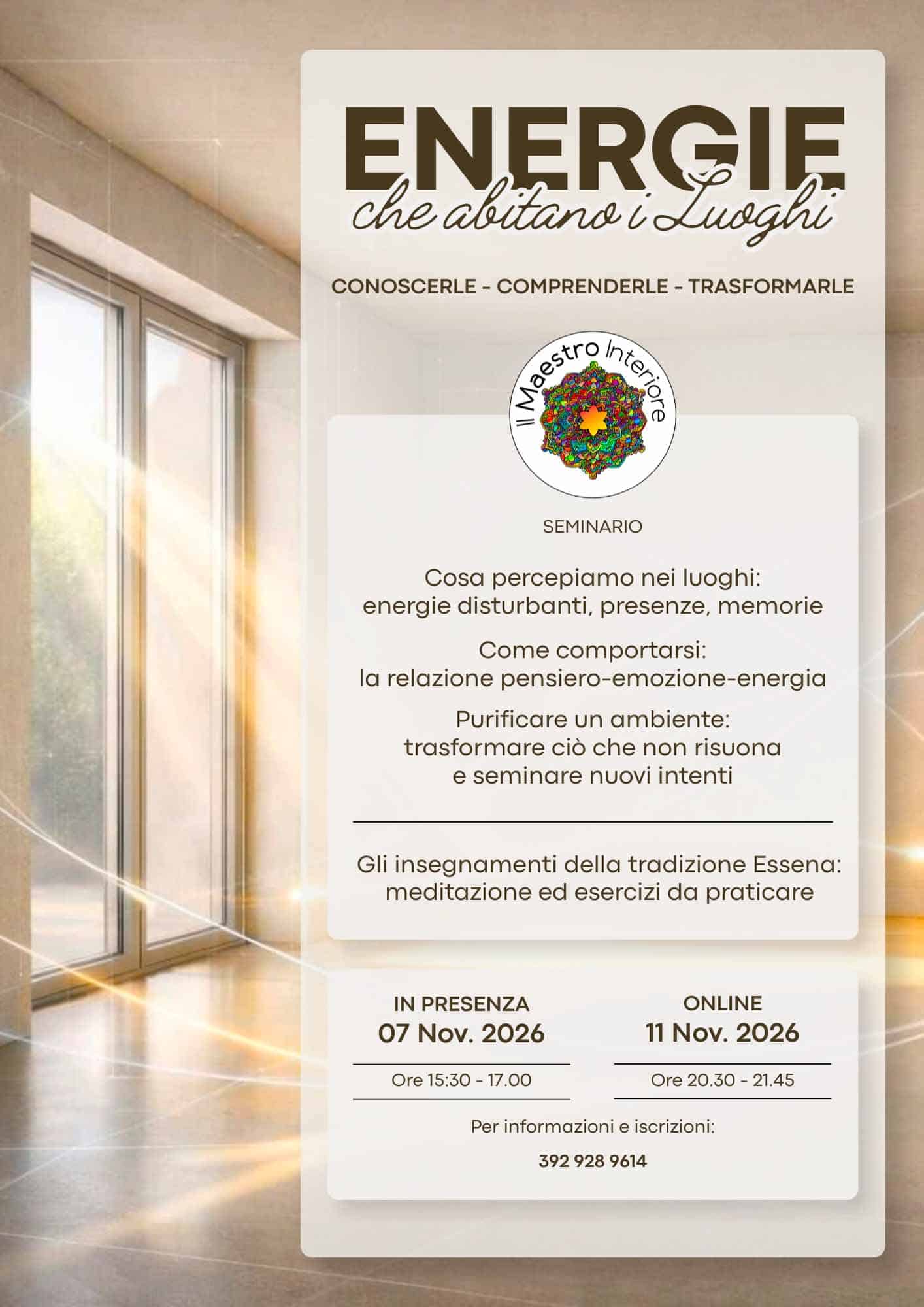 Energie che abitano i luoghi